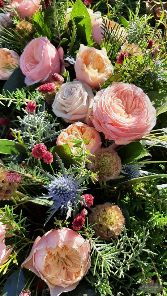 Garden Rose Wreath Flowers
